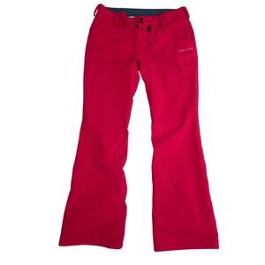 Volcom women's dark hot pink ski snowboard Transfer modern straight pants size L